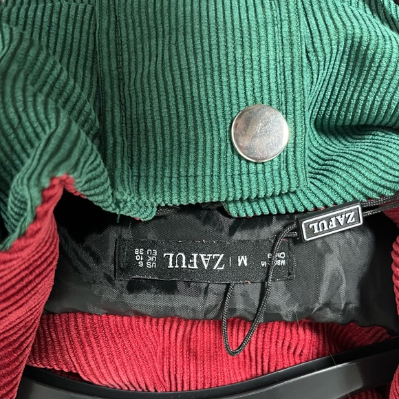 Veste vert rouge jaune Zaful taille M - Picture 3 of 4